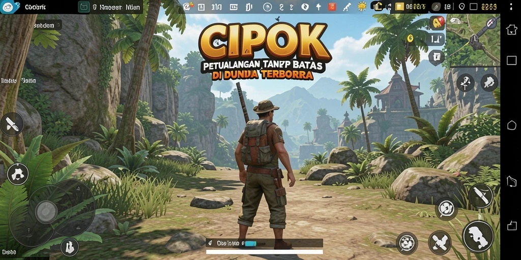 Screenshot aksi gameplay seru di dunia terbuka CIPOK.