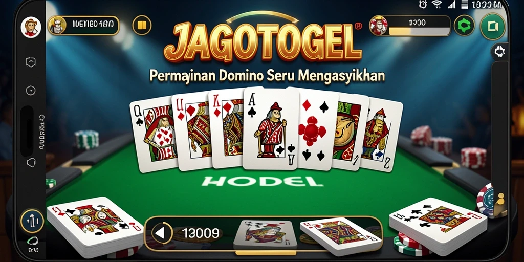 Tampilan permainan Domino yang menarik dan penuh aksi.