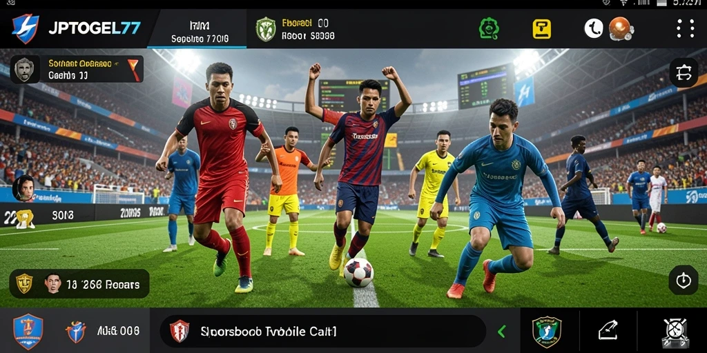 Screenshot utama JPTOGEL77 menampilkan antarmuka taruhan olahraga yang menarik.