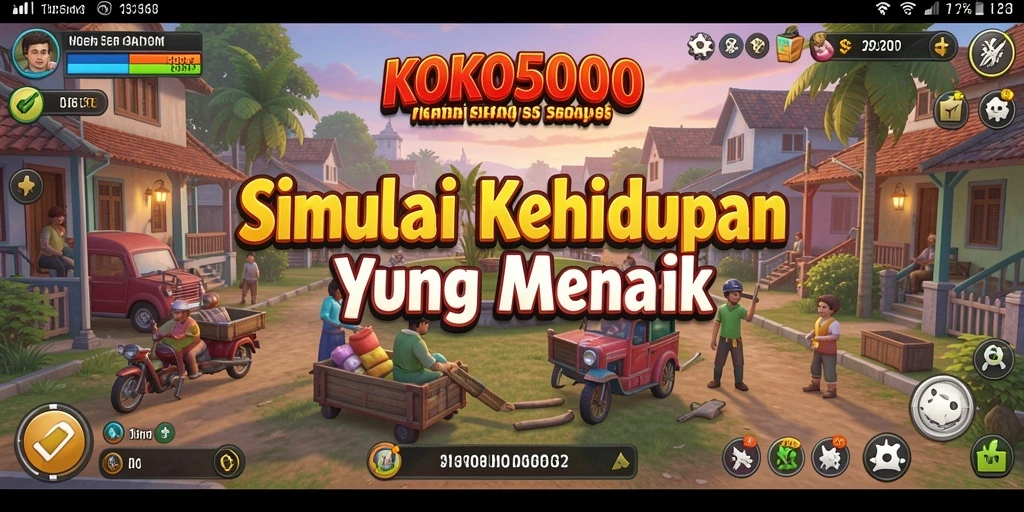 Tampilan gameplay KOKO5000 yang menakjubkan dan interaktif.