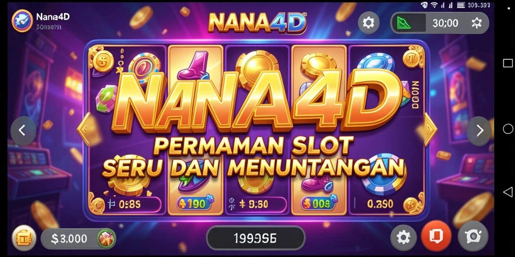 Tampilan gameplay menarik dari NANA4D yang penuh warna.
