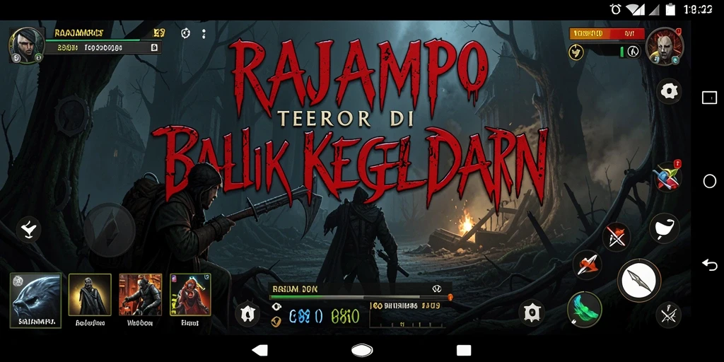 Screenshot menegangkan dari gameplay RAJAMPO yang penuh teror.