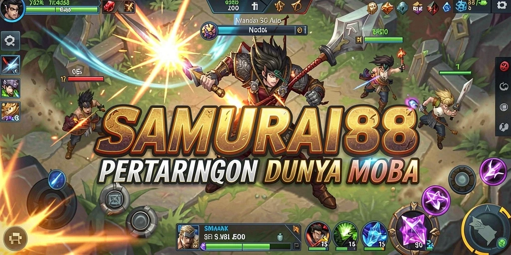 Screenshot gameplay menarik dari SAMURAI88 dengan aksi pertempuran seru.