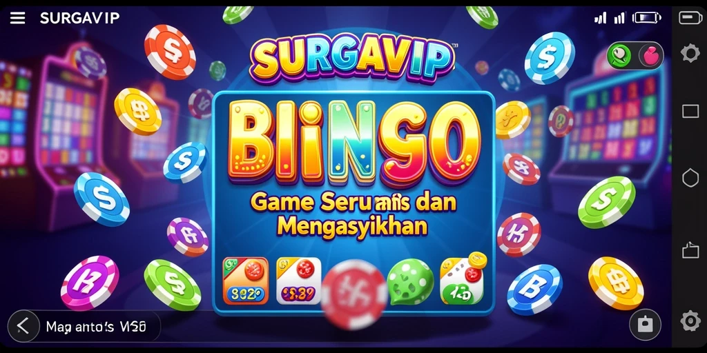 Screenshot gameplay SURGAVIP menampilkan keseruan bermain Bingo.