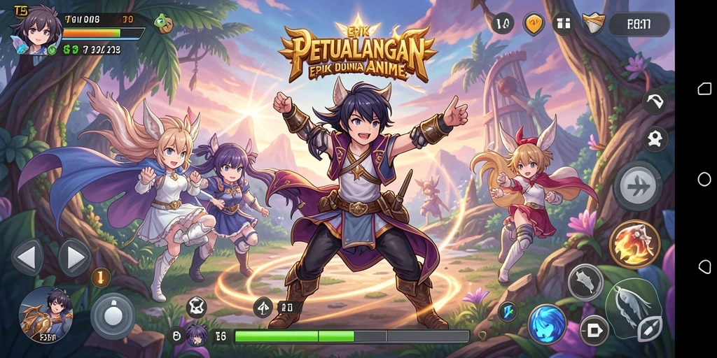 Tampilkan gameplay T6 dengan karakter Anime yang berwarna-warni.