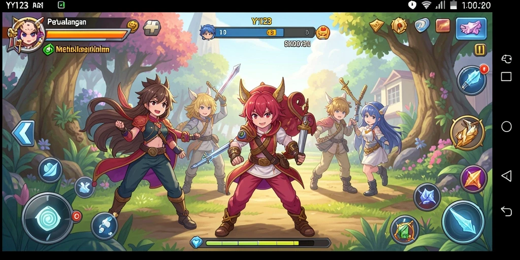 Tampilan gameplay <strong>YY123</strong> yang seru dan interaktif dalam dunia Anime.
